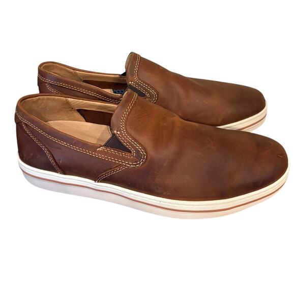 Johnston & Murphy Men’s 10M Bowling Moc Venitian Lightweight Leather Loafer NWOT - Picture 1 of 7